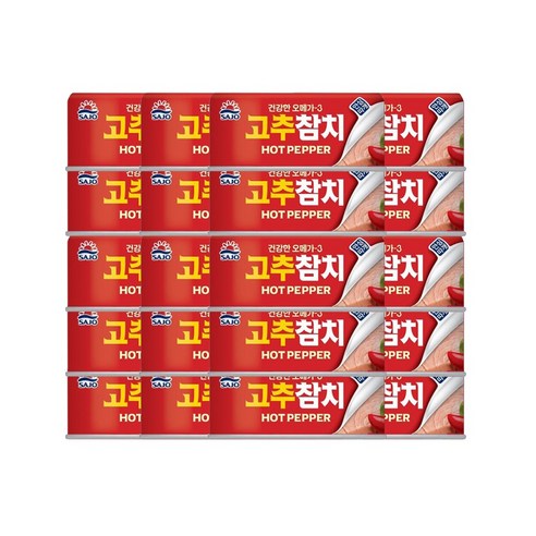 <올따옴> 사조해표 고추 참치 안심따개 100g 20입, 20개
