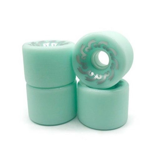 Xzante 스케이트 보드 액세서리 더블 워핑 70X51Mm 82A 슬라이딩 플레이트 연삭 대형 휠 롱 휠 레이크 블루