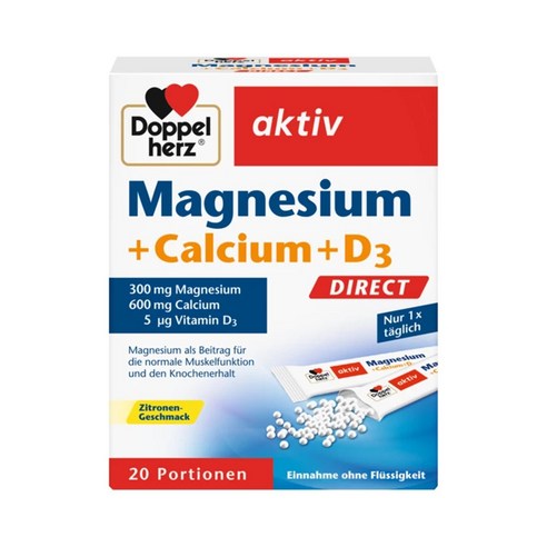 도펠헤르츠 액티브 마그네슘 300mg + 칼슘 600mg D3 5mcg