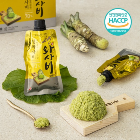 주비푸드 생와사비, 3개, 75g