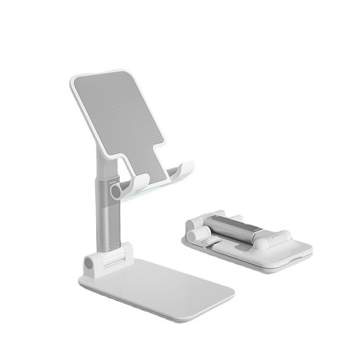 ANKRIC 노트북 거치대 게으른 휴대 전화 홀더 데스크탑 접이식 홀더 ipad 태블릿 홀더 라이브 노트북 홀더 접이식 노트북거치대, 하얀색