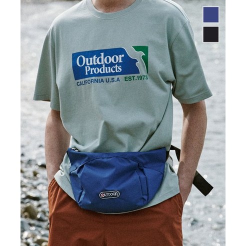 아웃도어프로덕트 아웃도어프로덕츠 OUTDOOR PRODUCTS 111117 숄더백 SHOULDER BAG, BLUE, FREE