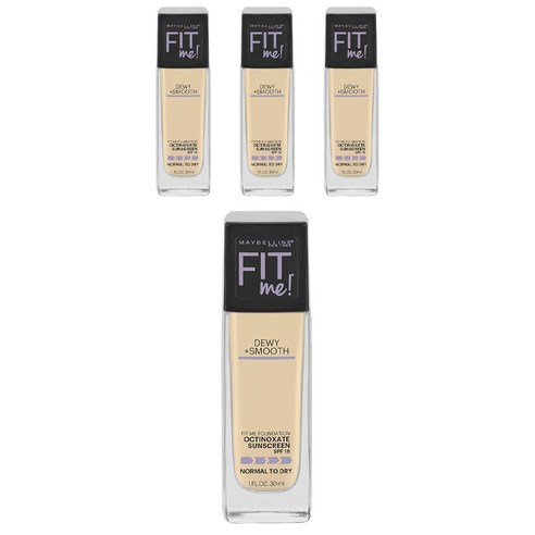 메이블린 핏 미 파운데이션 듀이 + 스무스 옥티녹세이트 노멀 투 드라이 30ml, 4개, 102 Fair Porcelain