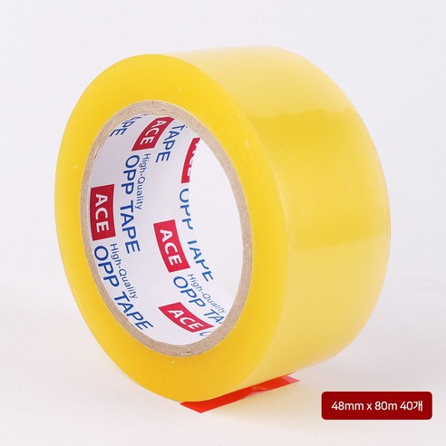 에이스 박스테이프 투명 중포장 48mm X 80M, 40개