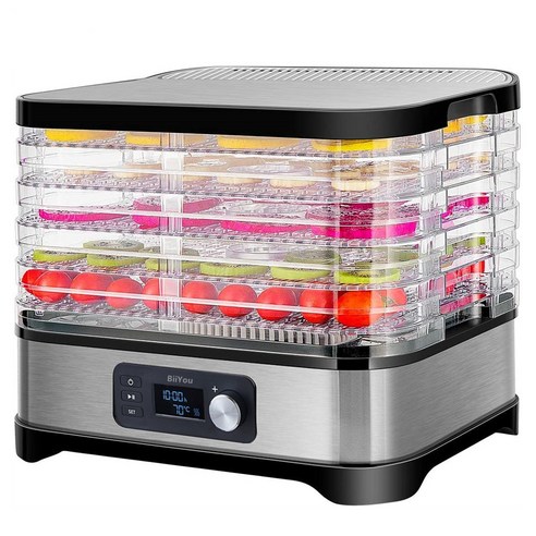 BiiYou 식품건조기 가정용 5단 스테인리스 음식건조기 10L BD-1200E