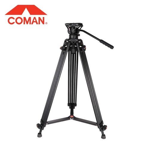 코만 COMAN DX16L Q5S 방송 영상 촬영 비디오 카메라 알루미늄 삼각대