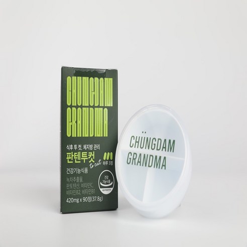 청담할머니 판텐투컷 체지방 관리 녹차 카테킨 (복수구매할인), 3개, 90정