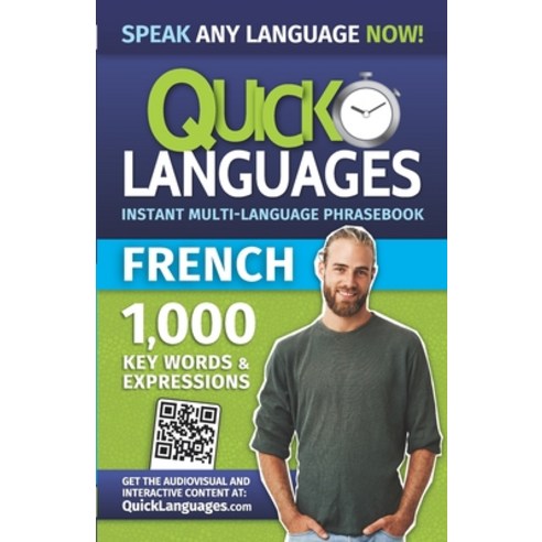(영문도서) Quick Languages - English-French Phrasebook / Guide de conversation anglais-français Paperback, American Book Group, English, 9781681655918