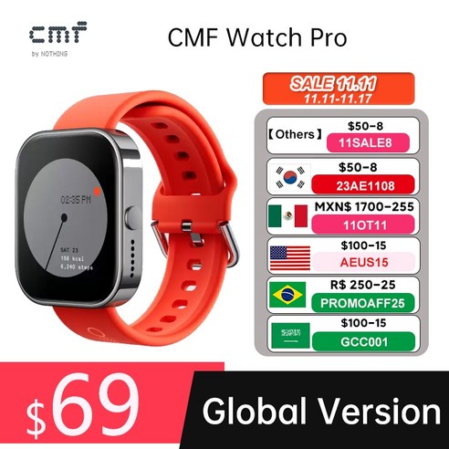 가성비 높은 블루투스 통화, GPS, AMOLED 디스플레이 스마트워치