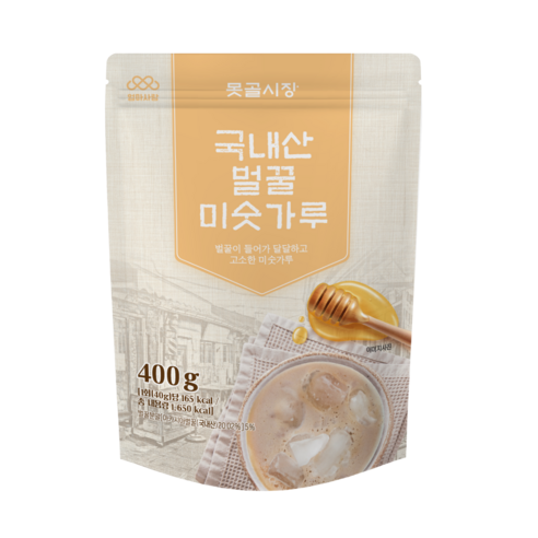 엄마사랑 국산 벌꿀 미숫가루 400g, 2개