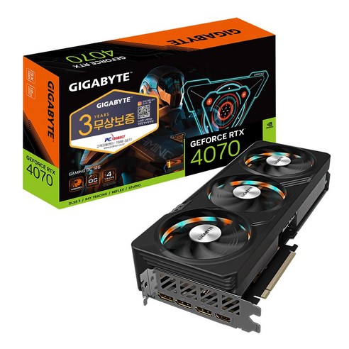 4070tisuper GIGABYTE 지포스 RTX 4070 Gaming OC D6X 12GB 피씨디렉트