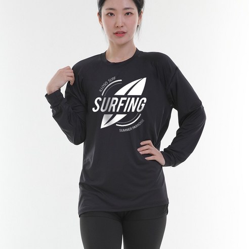 일루소 서핑 오버핏 긴팔티 여성용 래쉬가드