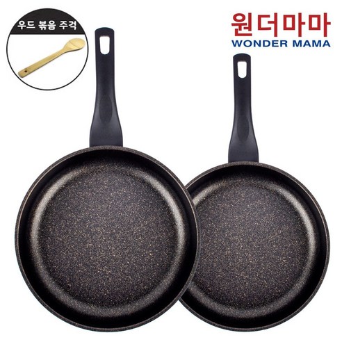 주방을 빛내는 황금빛 손길, 원더마마 골드마블 프라이팬 세트