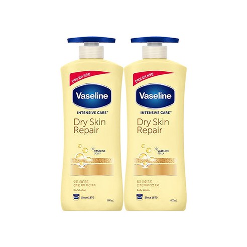 유니레버 바세린 어드밴스드리페어 바디로션, 350ml, 2개 바세린바디로션 Best Top5 8 바세린 드라이 스킨 리페어 로션 600ml 2개팩, 2개