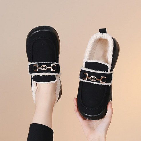 NUNUHANA 여성용 폭신 모카 신따뜻한 로퍼는 겨울철에 따뜻함을 더해주는 멋진 신발입니다.