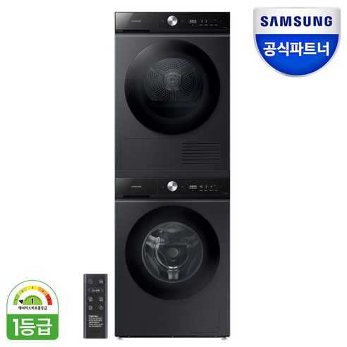 삼성전자 비스포크 WW13BB844DGB+DV10BB8440GB 그랑데AI 슬림 세탁기 건조기 세트 13kg+10kg