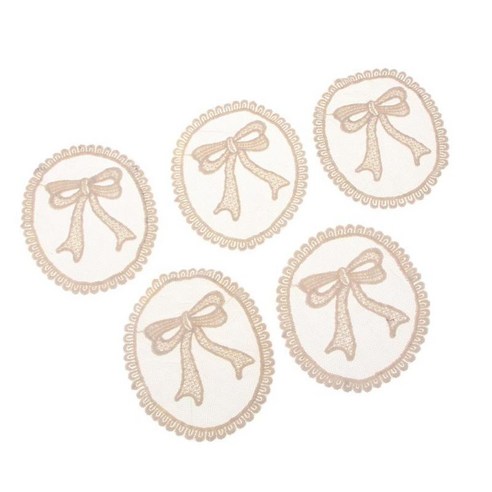 패치에 5pcs 수 놓은 레이스 아플리케 패치 바느질 diy 바느질 용품, 나비, 코튼