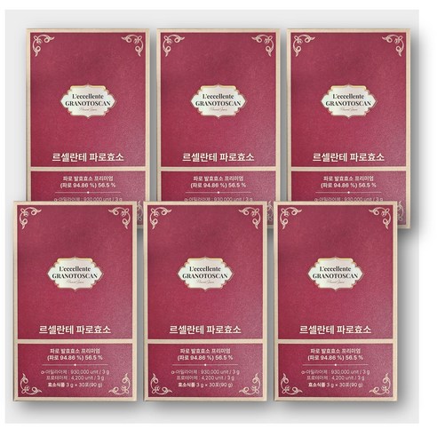 그레인온 르셀란테 파로효소 6박스, 90g, 6개