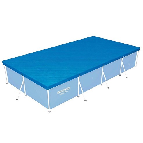 Bestway 58106 지상 수영장 커버 299.7cm x 200.7cm118 79인치 블루 5941824629, 157