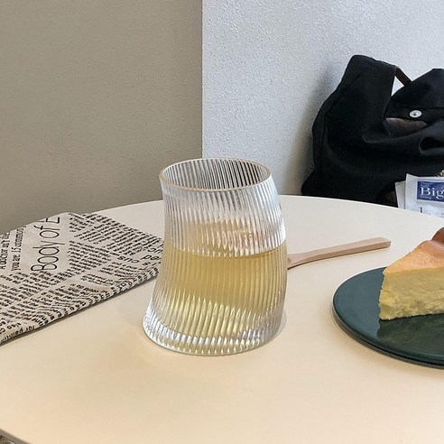 DFMEI 크리 에이 티브 돛 유리 식수 컵 여성 주스 우유 차 아이스 커피 맥주 음료 컵 가정용, DFMEI 짧은 [350ml]