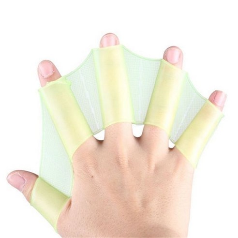 물놀이장갑 핑거 패들 수영 헬퍼 핸드 스노쿨링 다이빙 스쿠버, S, Green