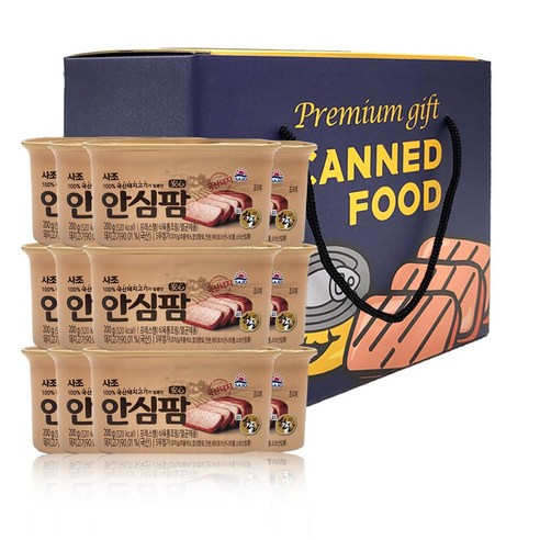 올따옴) 사조해표 안심팜 200g 12입 선물세트, 1개