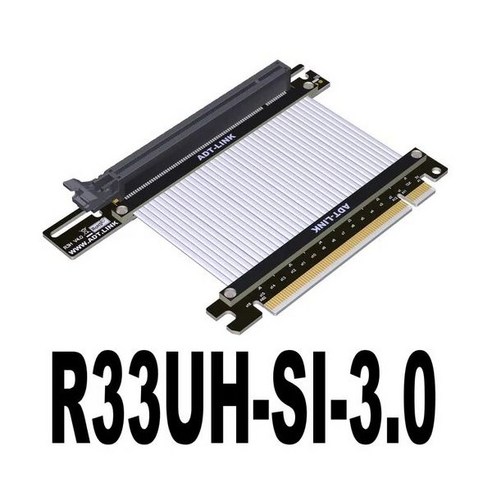 PCIE 그래픽 카드 확장 라이저 케이블 PCI-E RTX3090 RTX4090 RX6800xt RX6900xt ATX 섀시용 3.0 4.0 5.0 X16 폴드 90, 0000m+R33UHSI30 Best Top5