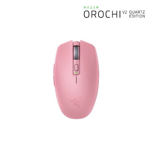레이저코리아 오로치 V2 무선 게이밍 마우스 - 쿼츠, RZ01-03731200-R3A1/핑크