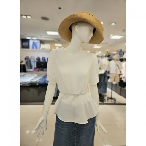 올리브데올리브 벨티드 슬림 블라우스 YW4MB707 백화점 아울렛 (3552049)