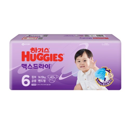 하기스 맥스드라이 뉴 공용 점보 밴드형, 6단계, 80매