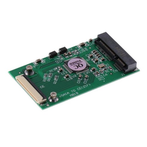 하드 디스크 드라이브 어댑터 카드 1.8 ''''msata ssd 1.8 ''''40 핀 zif ce 변환기, 60x33x7mm, 녹색, PCB