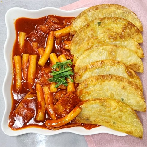 추억의 국민학교 앞 옛날 떡볶이 밀키트 간편한 조리 캠핑 간식 맛있게 매운 기백떡볶이, 매운맛1+짜장맛1, 1개