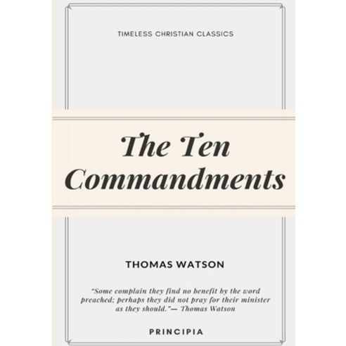 The Ten Commandments Paperback, Principia, English, 9791197289705