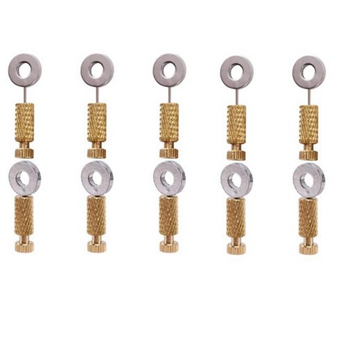 Retemporel 10개 가죽 봉합사 위치 바늘 DIY 도구 고정 공예 용품, 금