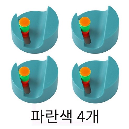 걸레 후크 무료 천공된 걸레 클립 욕실 수납 유물 걸이 빗자루 걸이 강력 접착제 다기능, 3개 [초가치], 블루