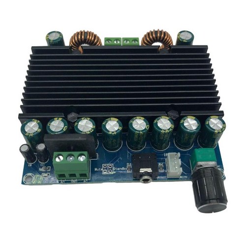 TDA8954 클래스 D 210 210W 고전력 디지털 증폭기 2 채널 오디오 보드, 100x92x40mm, 블루, 금속