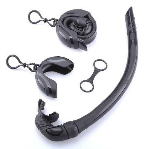 올팜 미니 롤링 스노클 스노클링 장비, 블랙