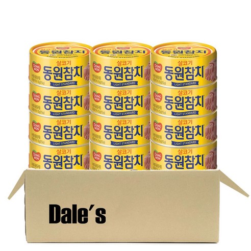 데일즈기획 동원 살코기 라이트스탠다드 참치, 150g, 12개