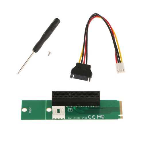 PCI-E 남성 1X 4X 여성 NGFF SSD M.2 M 변환기 어댑터 카드 노트북, 설명, 녹색, 설명