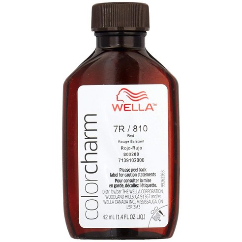 웰라 컬러참 퍼머넌트 리퀴드 헤어컬러 42ml, Red, 1개