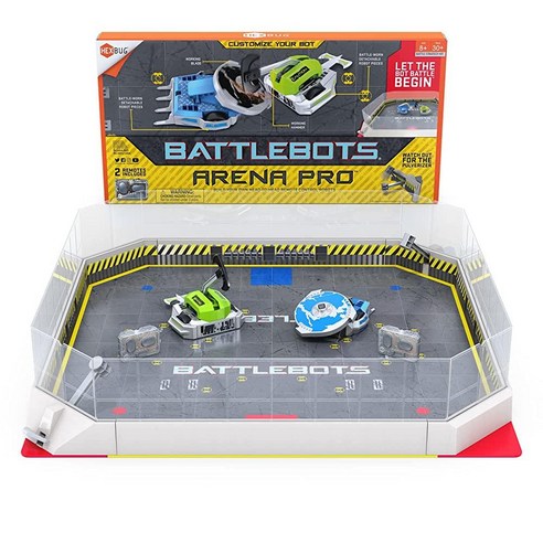 HEXBUG BattleBots Arena Pro - 아레나 게임 보드 및 액세서리로 나만의 배틀 봇 만들기 원격 a+ 제어 장난감 육각 버그 세트 a+에 배터리 포함 347342, New Version