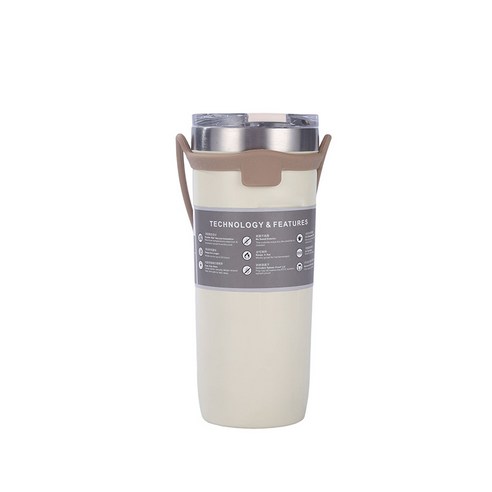 MIRTS 보온병 보온보냉텀블러, 흰색, 710ml