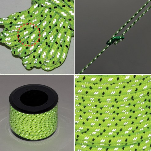 밤하늘 안전을 책임지는 빛 반사 스트링, 캠핑의 품격을 높이다.