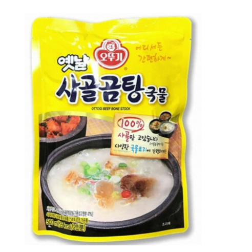 오뚜기 옛날 사골곰탕 국물, 500g, 4개