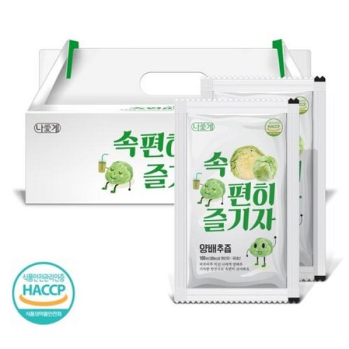 나애게 무안 양배추즙 100ml 120팩 [원산지:국산(전라남도 무안군)], 120개