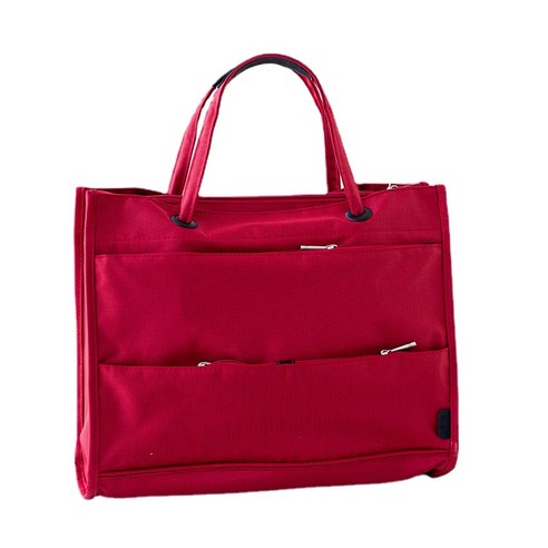 ANKRIC 비즈니스 서류 가방 다층 파일 가방 지퍼 핸드백 회의 선물 가방 패션 숄더백 컴퓨터 가방 비즈니스서류가방