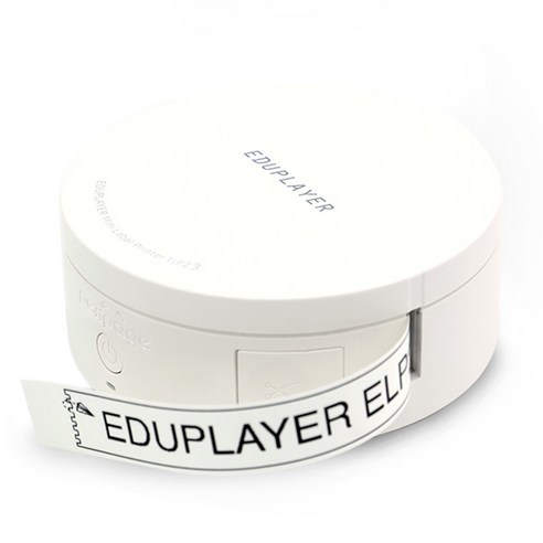 에듀플레이어 미니 라벨프린터 ELP23 블루투스 프린터 견출지 라벨지 아이폰 안드로이드폰 갤럭시에서 간단하게 인쇄가능, 1개