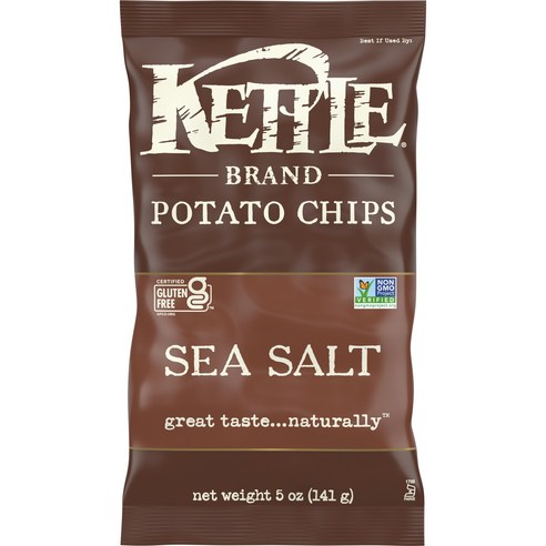 케틀브랜드 포테이토 칩 씨 솔트, 141g, 4개