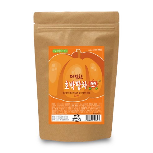 아이앤티 더진한호박팥차 대용량 삼각티백, 1.2g, 50개입, 6개