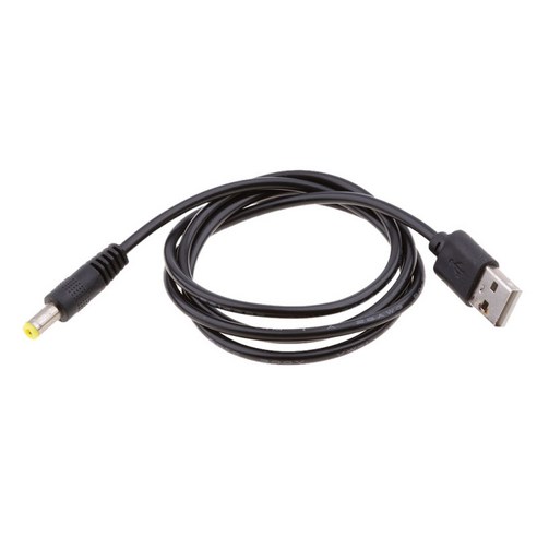 USB-DC 전원 케이블 USB A-플러그 DC 충전 케이블 (2.1 Mm X 5.5 Mm 포함), 설명, 플라스틱, 설명